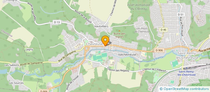 localisation de l'entreprise AUTOUR DES ECOLES DE CHEVREUSE  CHEVREUSE