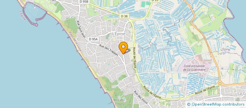 localisation de l'entreprise AUTOUR DES LETTRES ET DES ARTS  L'EPINE