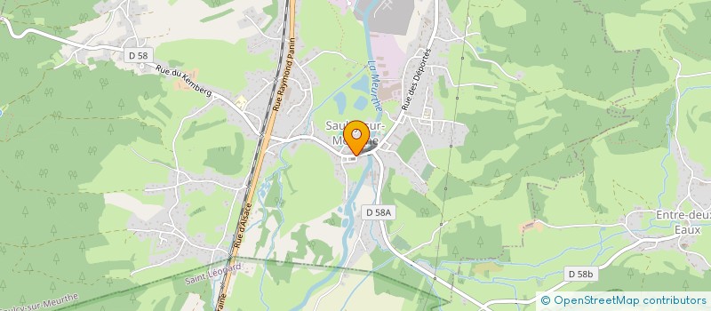 localisation de l'entreprise AUTOUR DES SENS à SAULCY-SUR-MEURTHE