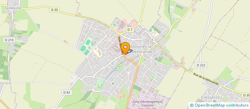 localisation de l'entreprise AUTOUR DU BEAU MILIEU à DOUVRES-LA-DELIVRANDE