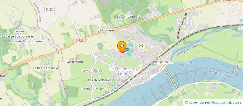 localisation de l'entreprise AUTOUR DU BOIS à INGRANDES-LE-FRESNE-SUR-LOIRE