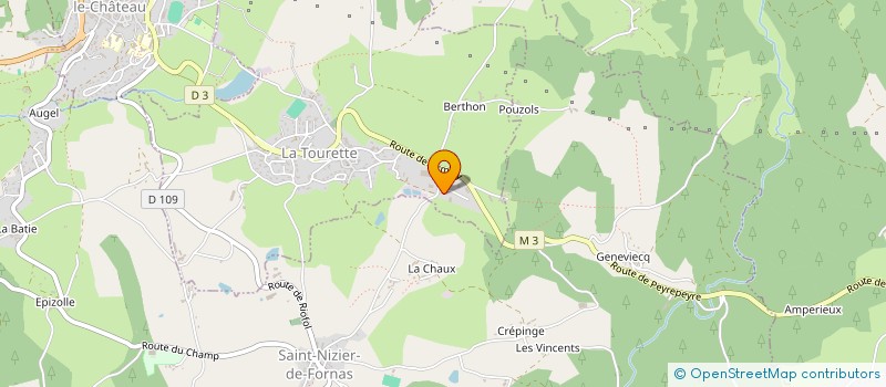 localisation de l'entreprise AUTOUR DU COTON à LA TOURETTE