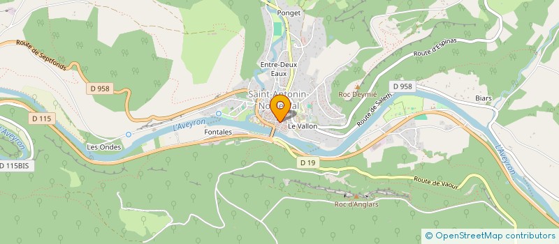 localisation de l'entreprise AUTOUR DU LIVRE  SAINT-ANTONIN-NOBLE-VAL