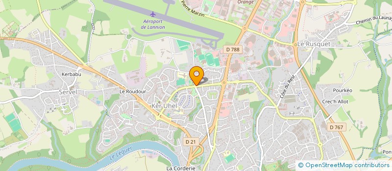 localisation de l'entreprise AUTOUR DU LOTUS à LANNION