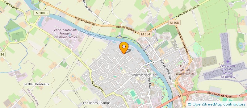 localisation de l'entreprise AUTOUR DU MOT CONSEIL ET FORMATION  WAMBRECHIES