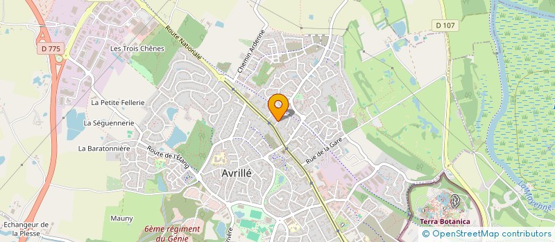 localisation de l'entreprise AUTOUR DU MOULIN, ASSOCIATION DES HABITANTS DU VAL DE MAYENNE  AVRILLE