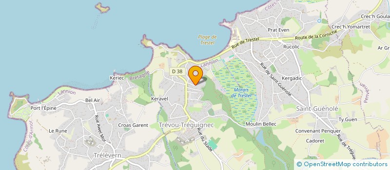 localisation de l'entreprise AUTOUR DU PARDON DE STE ANNE  TREVOU-TREGUIGNEC