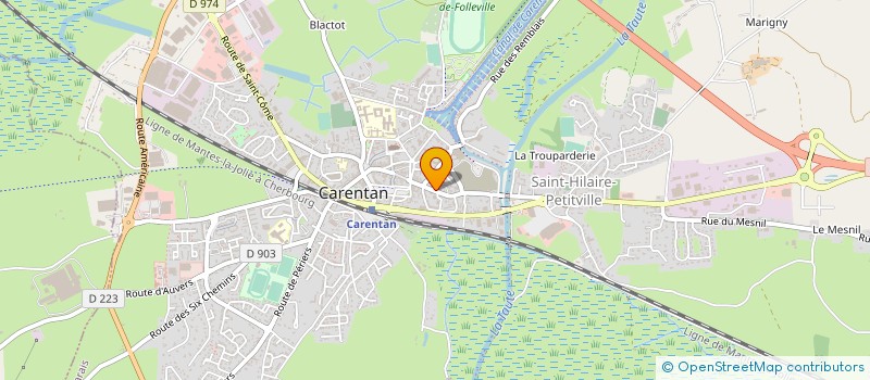 localisation de l'entreprise AUTOUR DU POELE. TRADE MUSIC  CARENTAN-LES-MARAIS