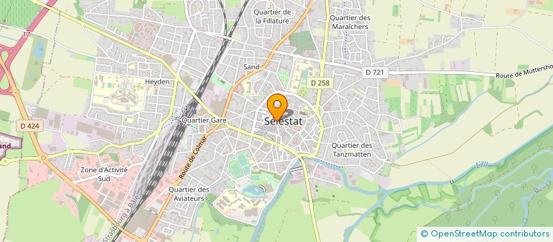 localisation de l'entreprise AUTOUR DU SOLEIL  SELESTAT