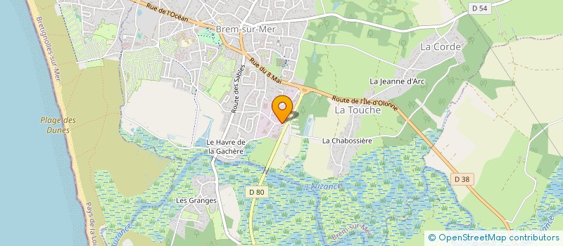 localisation de l'entreprise AUTOUR DU STORE 85 à BREM-SUR-MER