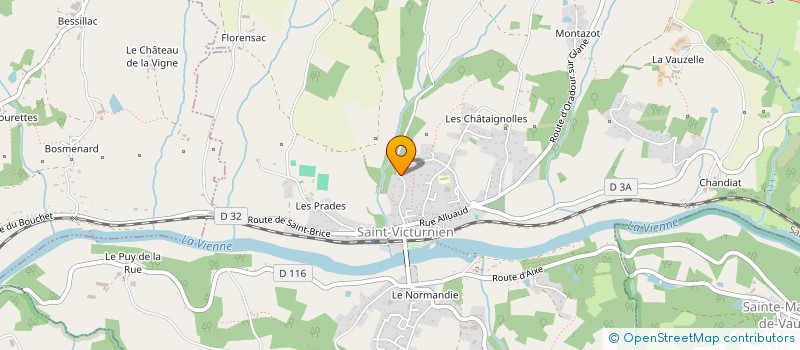localisation de l'entreprise AUTOUR DU TILLEUL à SAINT-VICTURNIEN