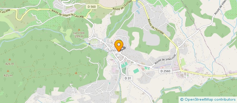 localisation de l'entreprise AUTOUR DU VIN à SALERNES