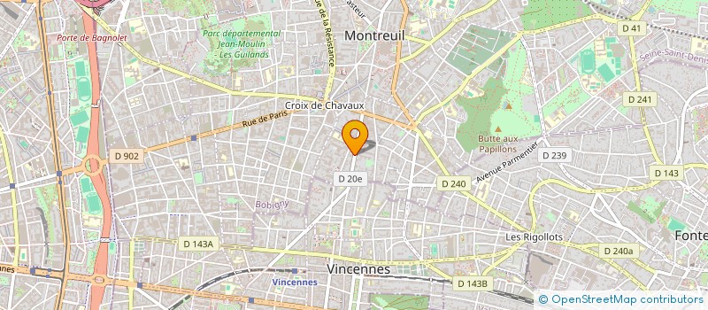 localisation de l'entreprise AUTOUR DU ZINC à MONTREUIL