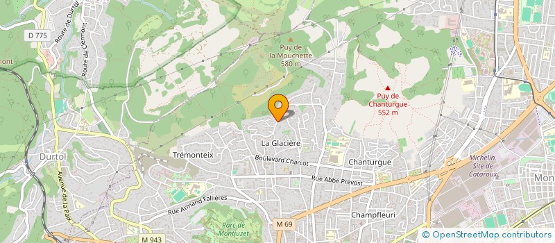 localisation de l'entreprise AUTOVERGNE à CLERMONT-FERRAND
