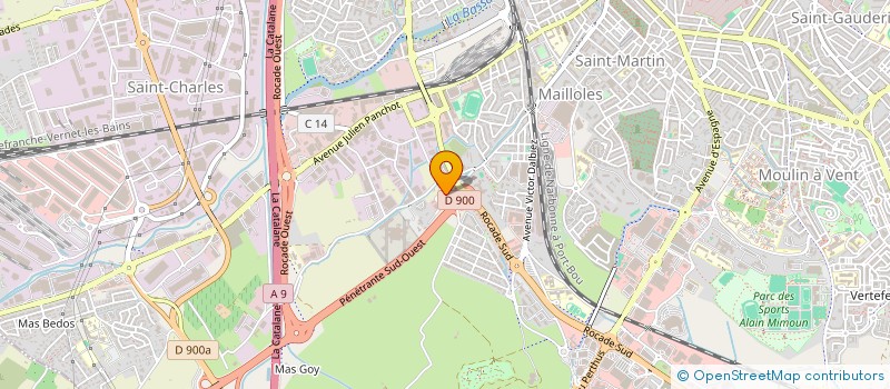 localisation de l'entreprise AUTOVIA PIECES  PERPIGNAN