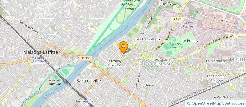 localisation de l'entreprise AUTOVINCY  SARTROUVILLE