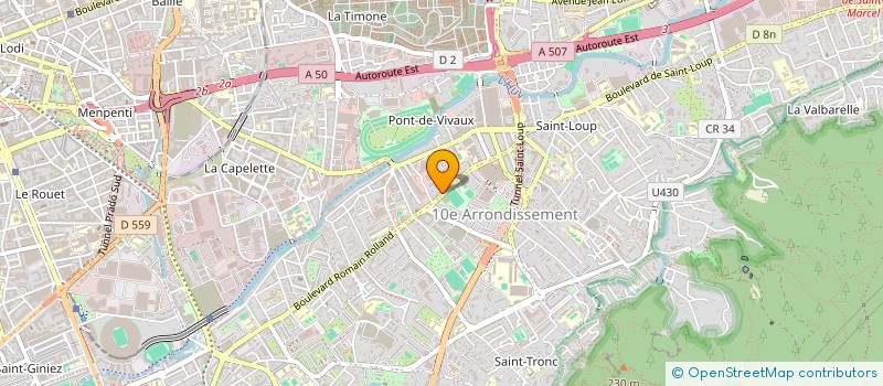 localisation de l'entreprise AUTOVISION AUTOBILAN SARL à MARSEILLE