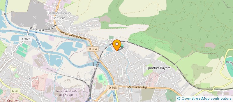 localisation de l'entreprise AUTOVITRAGE 55 à BELLEVILLE-SUR-MEUSE