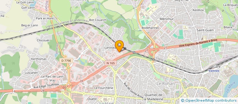 localisation de l'entreprise AUTOWASH BRETAGNE à VANNES