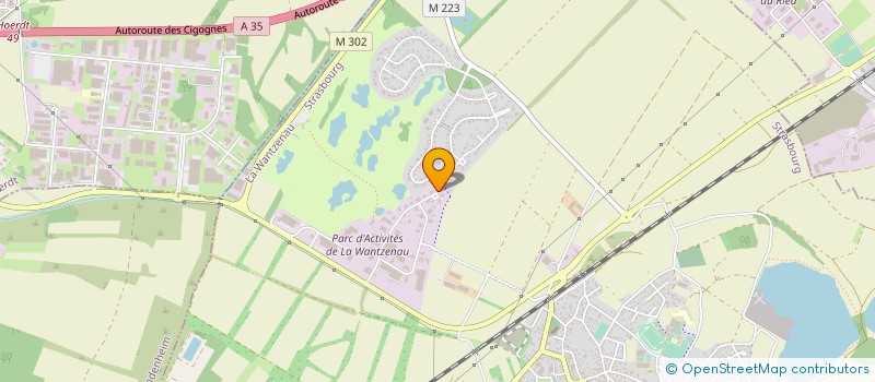 localisation de l'entreprise AUTOWASH PARK  LA WANTZENAU