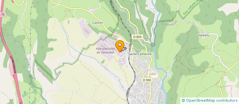 localisation de l'entreprise AUTOZEN 48  MARVEJOLS