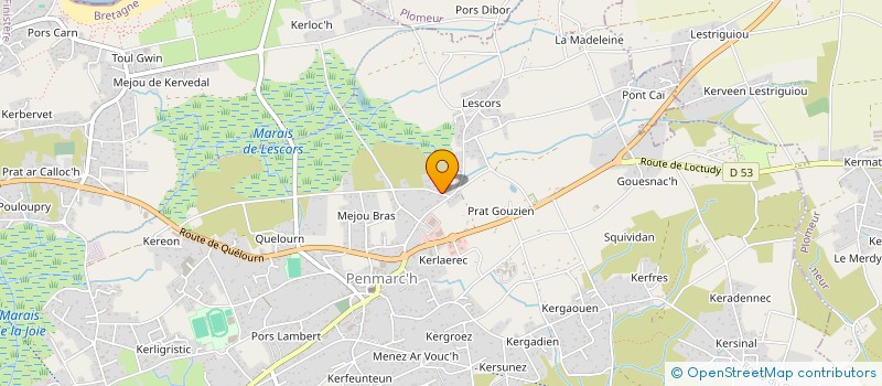 localisation de l'entreprise AUTRET SANDRINE ET AUTRET LAURIANE INDIVISION  PENMARCH