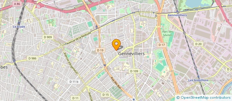 localisation de l'entreprise AUTTI FORMATION CONSEILS à GENNEVILLIERS