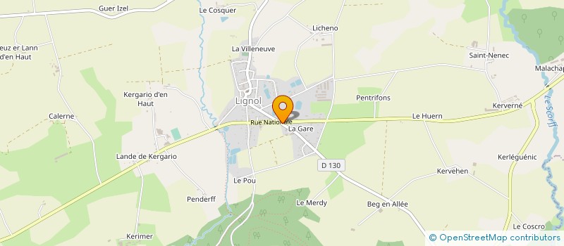 localisation de l'entreprise AUTUNITE  LIGNOL