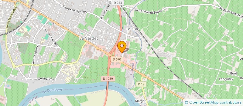 localisation de l'entreprise AUVANA  LIBOURNE