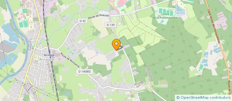 localisation de l'entreprise AUVE à ARNAGE