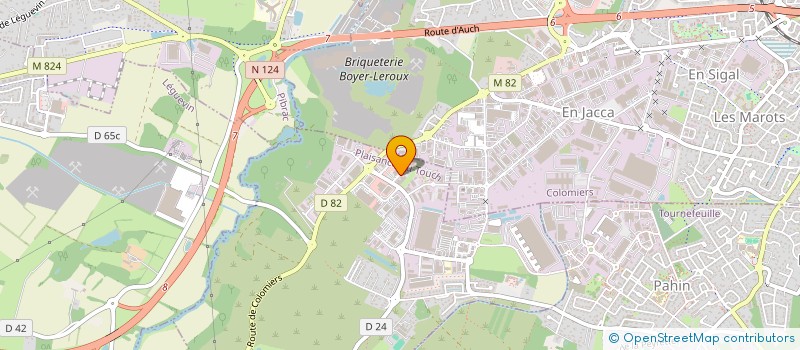 localisation de l'entreprise AUVENTS DU SUD OUEST à PLAISANCE-DU-TOUCH