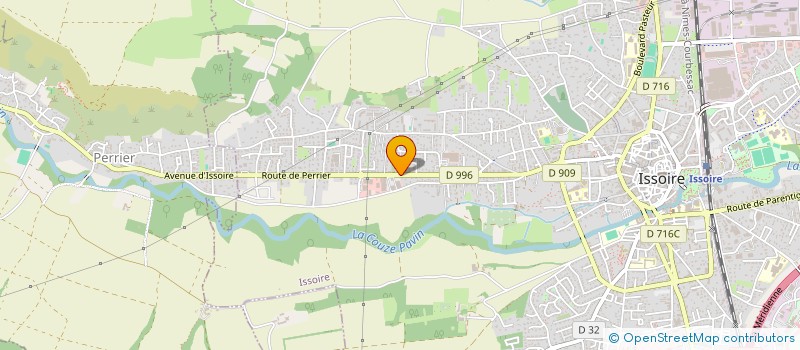 localisation de l'entreprise AUVER'PISCINE à ISSOIRE