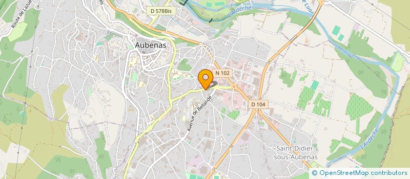 localisation de l'entreprise AUVER-PROV à SAINT-DIDIER-SOUS-AUBENAS