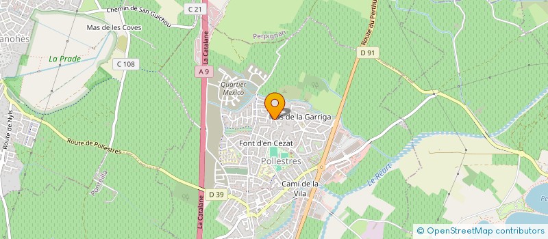 localisation de l'entreprise AUVERCAT  POLLESTRES