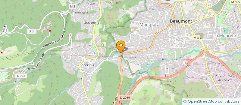 localisation de l'entreprise AUVERCLIM  LA ROCHE-BLANCHE