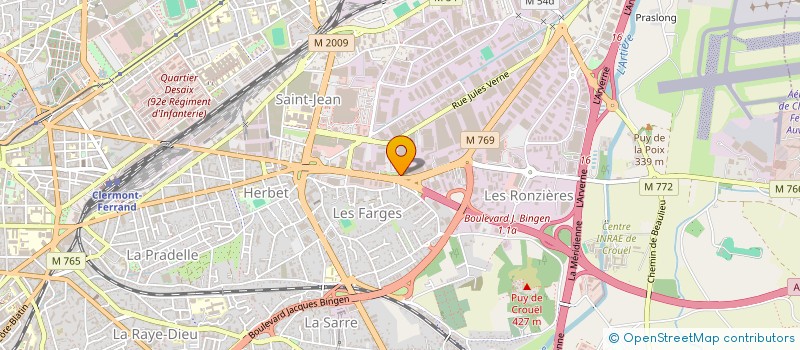 localisation de l'entreprise AUVERDIF à CLERMONT-FERRAND