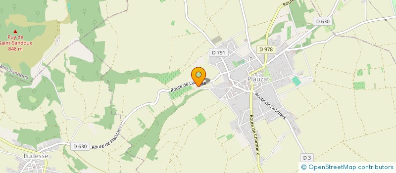 localisation de l'entreprise AUVERFUN  PLAUZAT