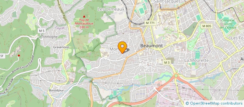localisation de l'entreprise AUVERGNE ALARME AUTOMATISME à COURNON-D'AUVERGNE
