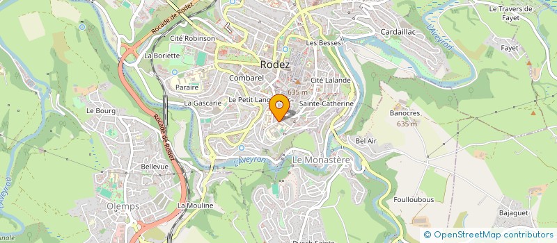 localisation de l'entreprise AUVERGNE ALSACE  RODEZ