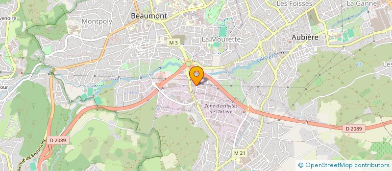 localisation de l'entreprise AUVERGNE AMELIORATION DE L'HABITAT à BEAUMONT