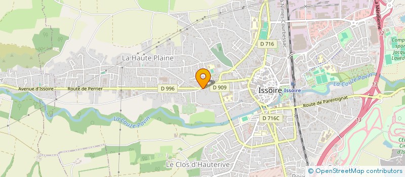 localisation de l'entreprise AUVERGNE ASSUR  ISSOIRE