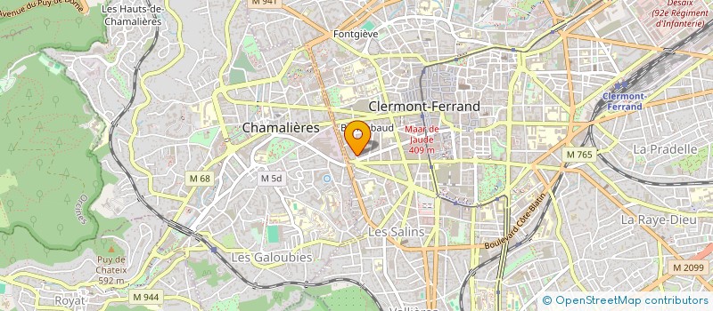 localisation de l'entreprise AUVERGNE ASSURANCES à CLERMONT-FERRAND