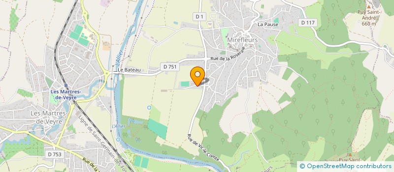 localisation de l'entreprise AUVERGNE BATIMENT DESAMIANTAGE à MIREFLEURS