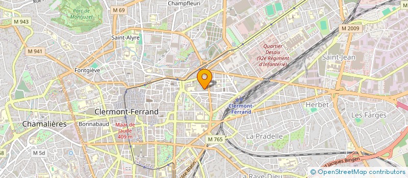 localisation de l'entreprise AUVERGNE BILLARDS THIERRY PIERRE à CLERMONT-FERRAND