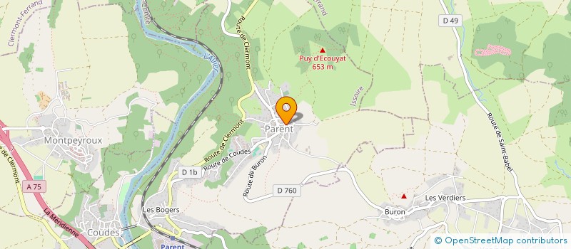 localisation de l'entreprise AUVERGNE BOIS DE CHAUFFAGE à MANGLIEU