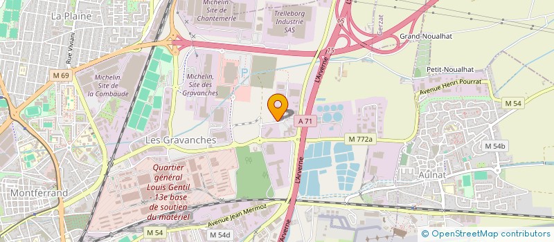 localisation de l'entreprise AUVERGNE BOULANGERE ET PATISSIERE  CLERMONT-FERRAND