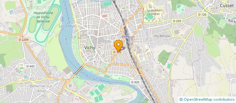 localisation de l'entreprise AUVERGNE CONSEIL ETUDES TECHNIQUES à VICHY