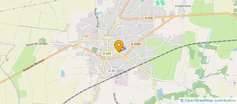 localisation de l'entreprise AUVERGNE CONSEIL IMMOBILIER à LEZOUX