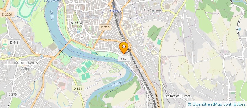 localisation de l'entreprise AUVERGNE CONSTRUCTION à VICHY