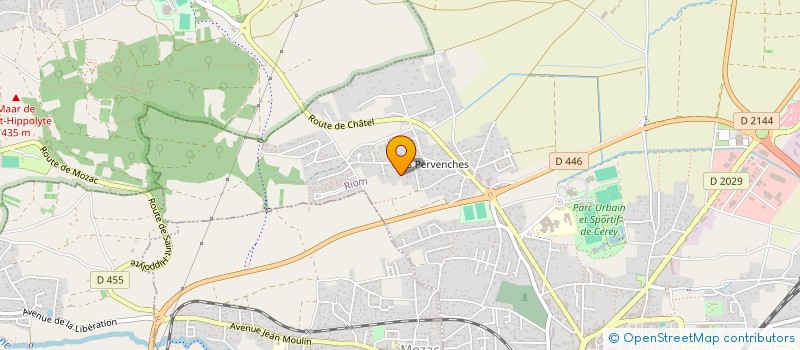 localisation de l'entreprise AUVERGNE COURTAGE TRAVAUX  RIOM